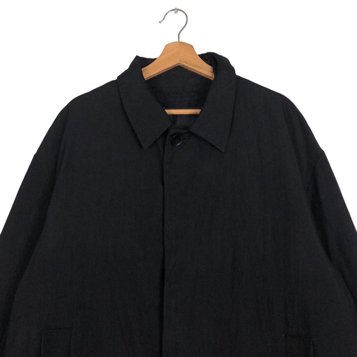 Vintage 📌Vintage Chore Work Jacket Rich Black Biker Made in Italy Size US M / EU 48-50 / 2 - 4 Thumbnail