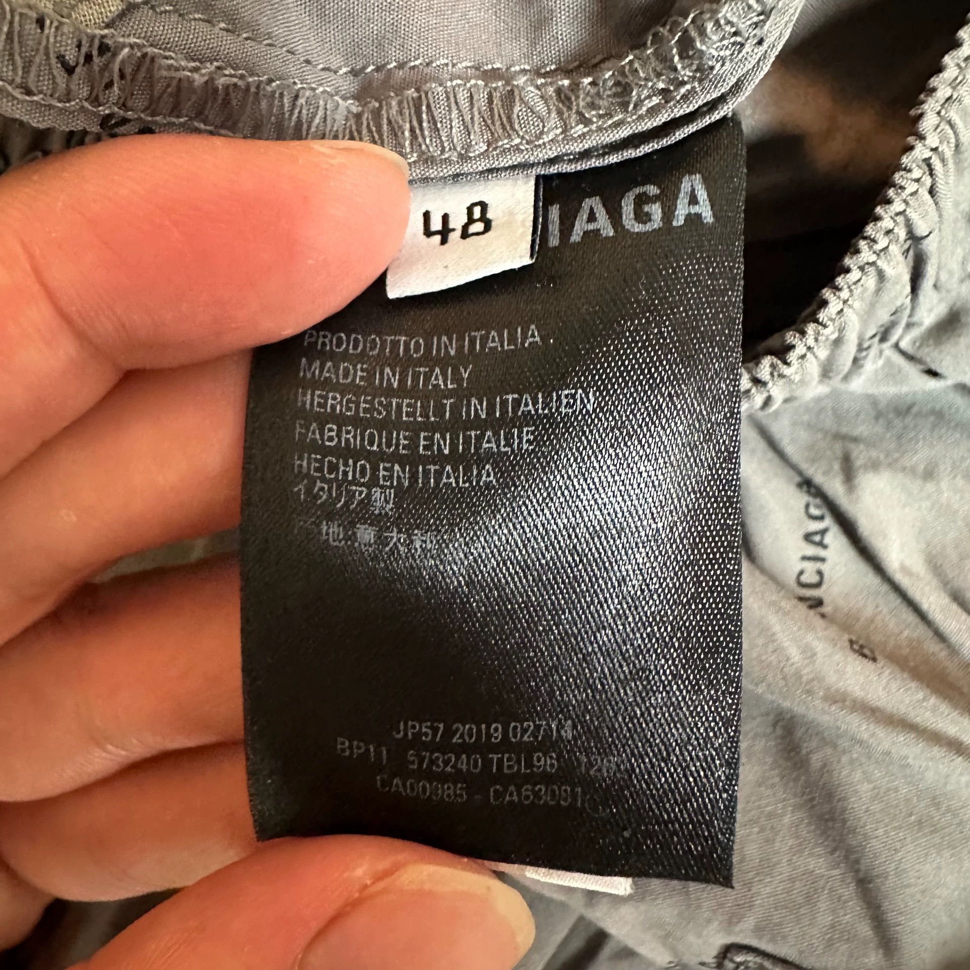 Balenciaga Balenciaga All-Over Multi-Element Logo Silk Gray Shorts 48 Size US 32 / EU 48 - 7 Thumbnail