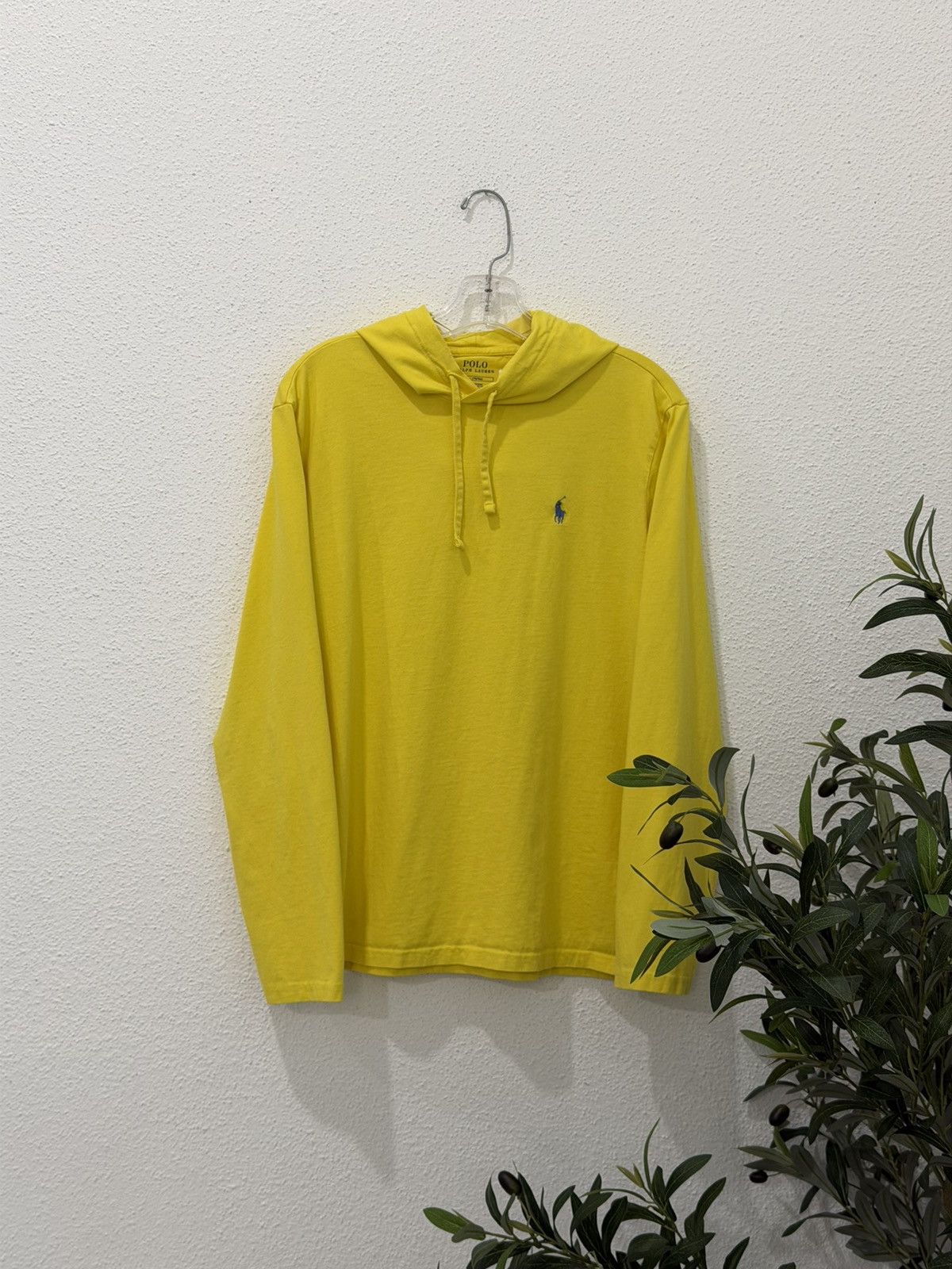 Polo Ralph Lauren Polo Ralph Lauren Yellow Hooded Long Sleeve T-Shirt Medium Size US M / EU 48-50 / 2 - 1 Thumbnail