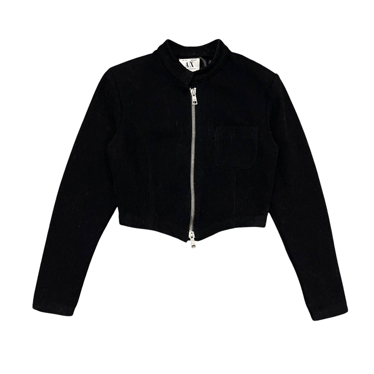 Armani Exchange Vintage A|X Armani Exchange Wool Cropped Jacket Size M / US 6-8 / IT 42-44 - 1 Thumbnail