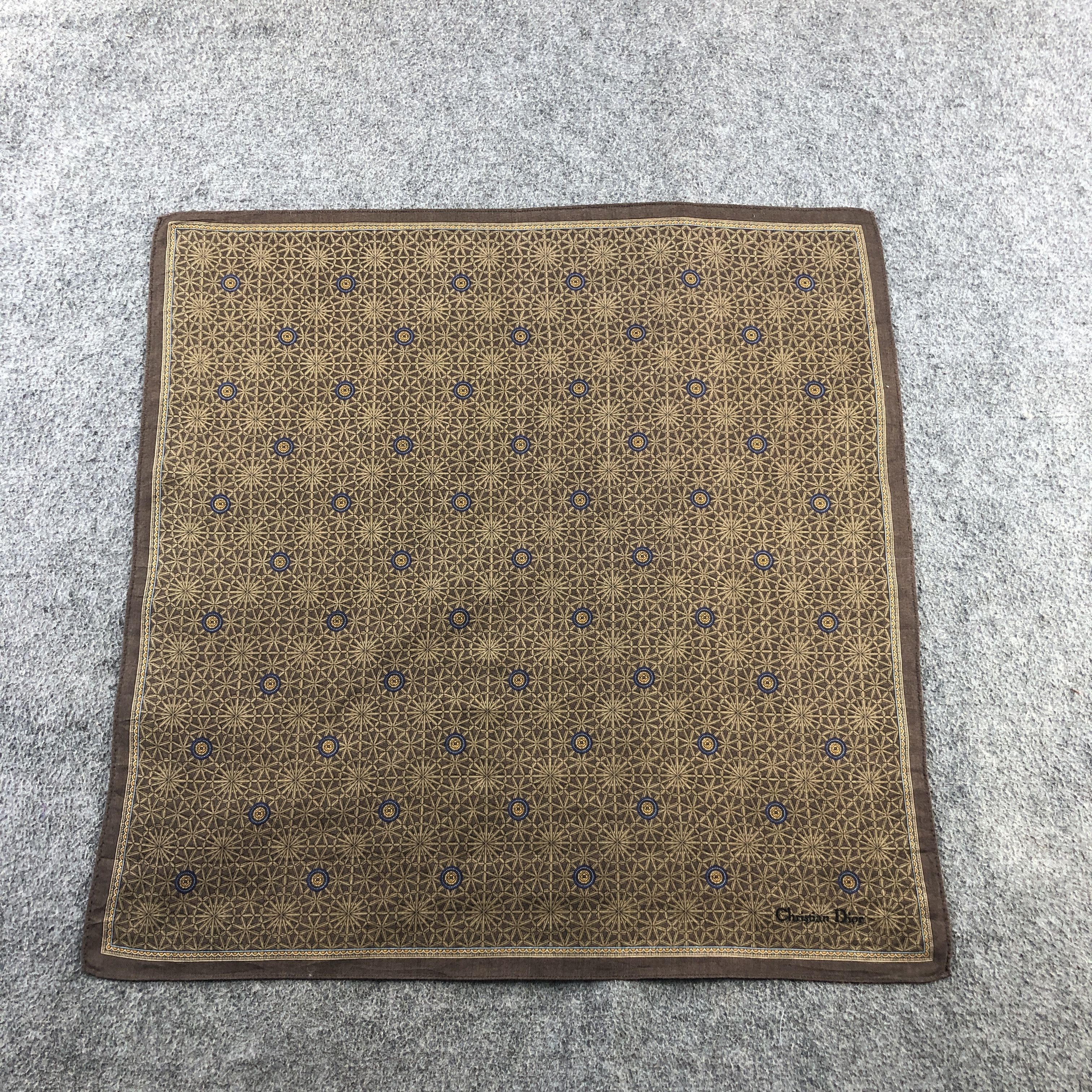 Christian Dior Monsieur Christian Dior Handkerchief Neckerchief Bandana H2776 Size ONE SIZE - 2 Thumbnail