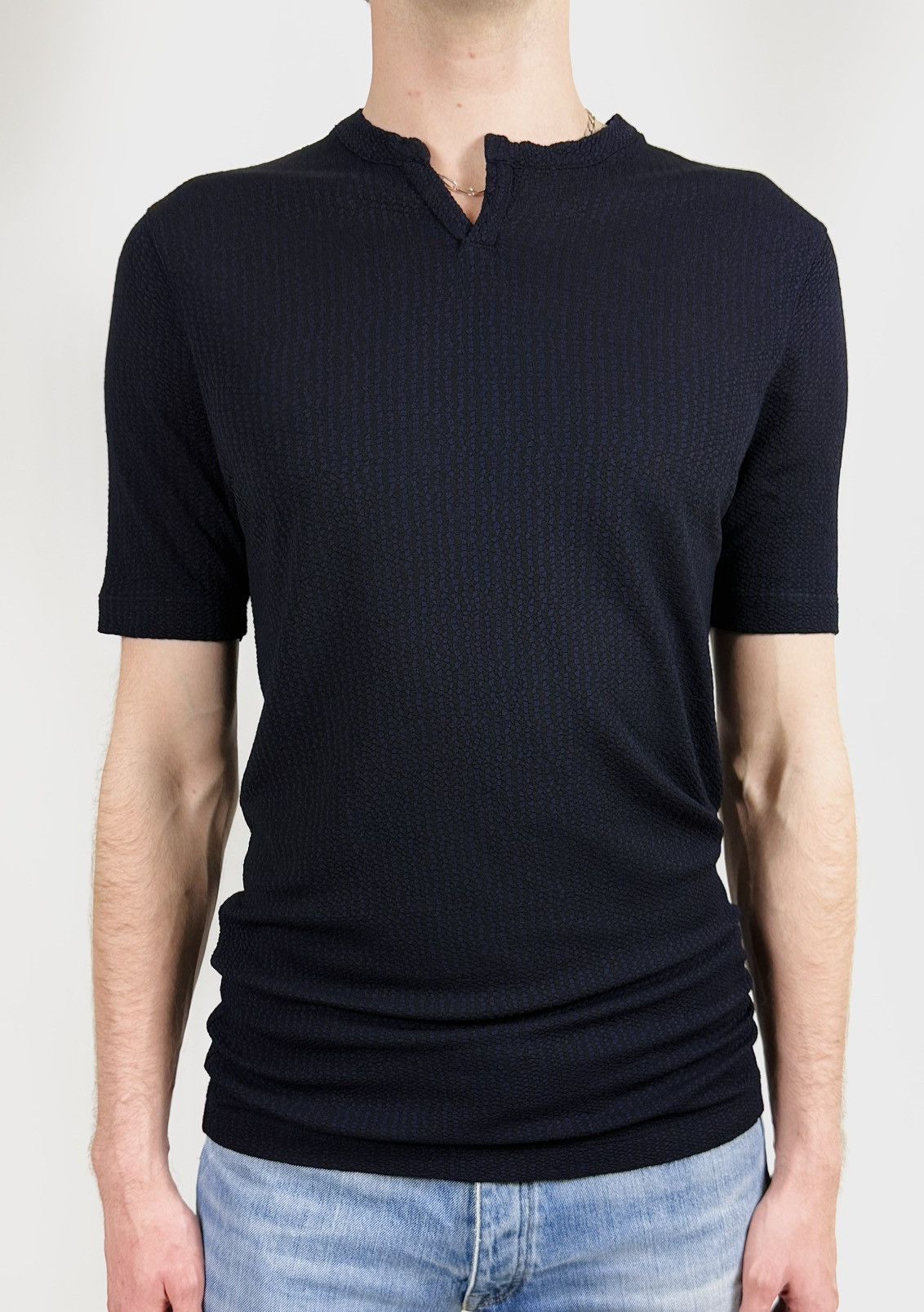 Giorgio Armani Giorgio Armani Viscose Knit T-Shirt Size US L / EU 52-54 / 3 - 4 Thumbnail