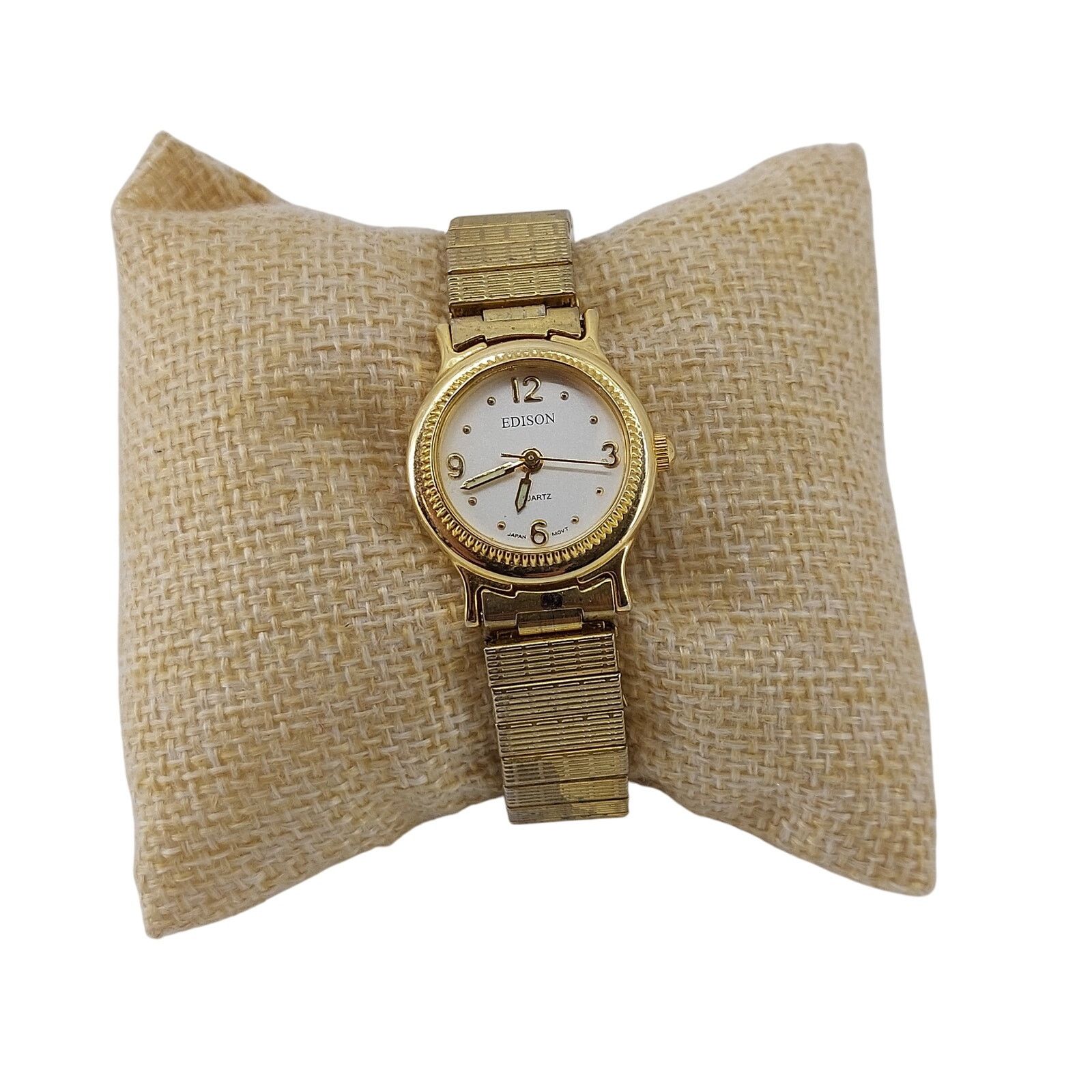 Other Edison Watch Gold Tone Bracelet Watch Wristwatch Japan Movt Size ONE SIZE - 2 Thumbnail