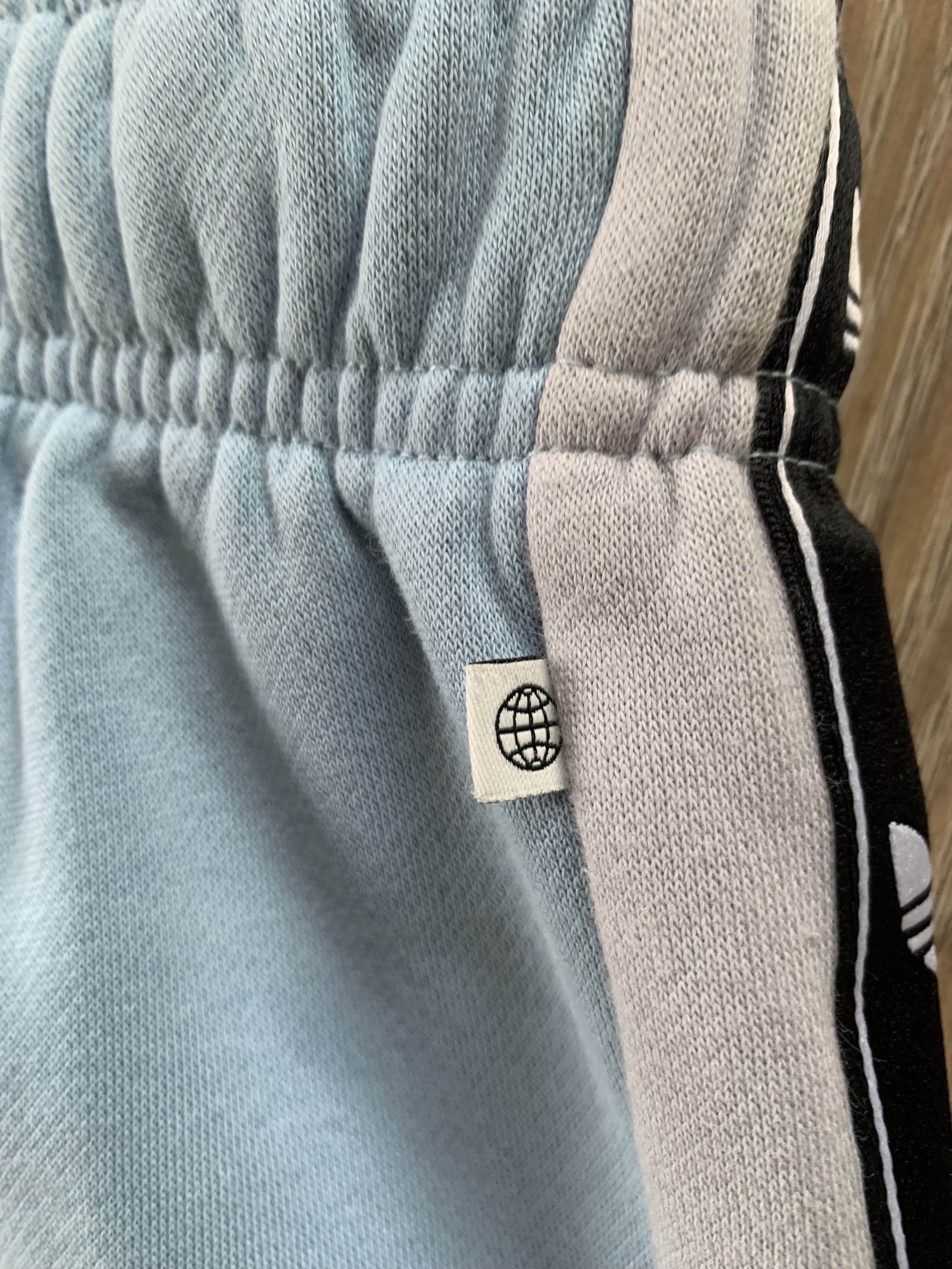 Adidas Adidas Lampas Multilogo Cotton Light Blue Shorts Size US 26 / EU 42 - 7 Thumbnail