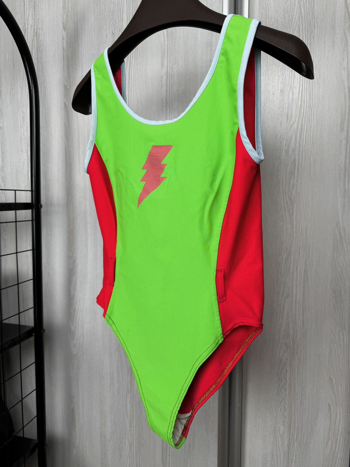 W&LT W&LT Walter van Beirendonck 90s vintage swimsuit green red Size S / US 4 / IT 40 - 5 Thumbnail