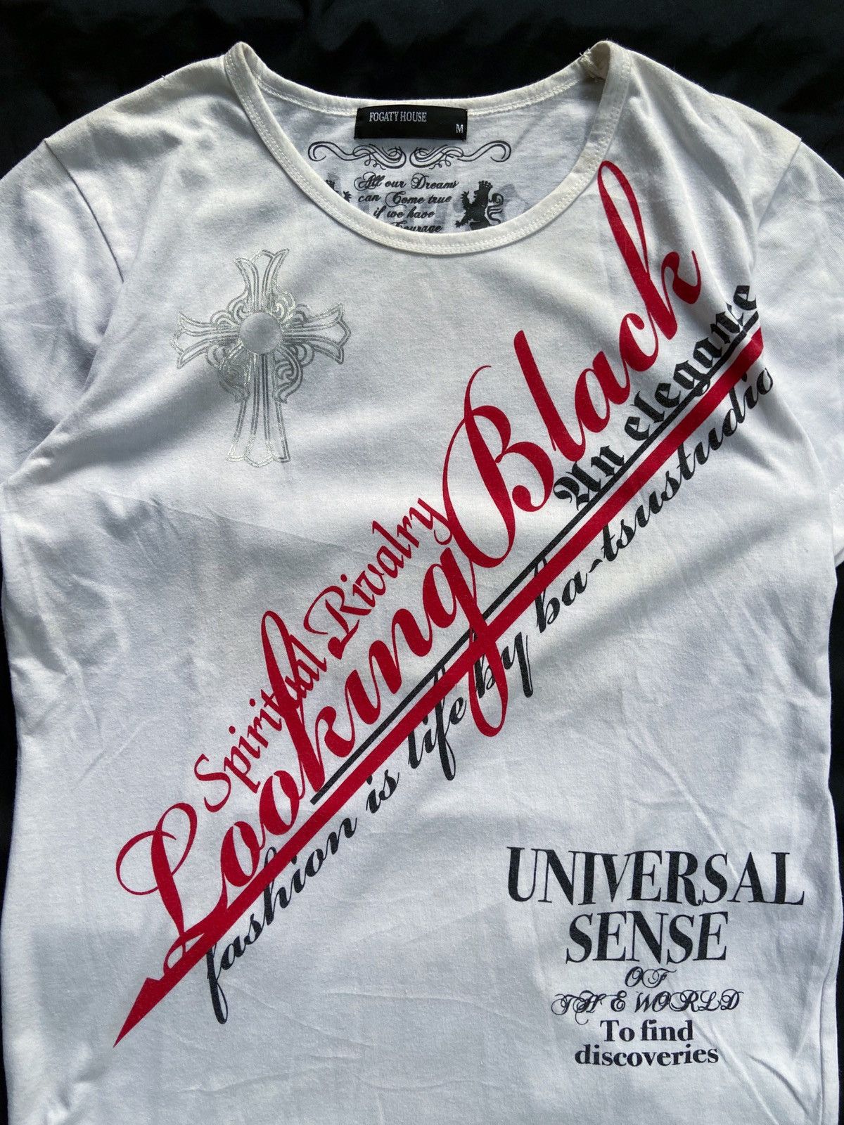 Beauty Beast FOGATY HOUSE SPIRITUAL RIVALRY LOOKING BLACK TEE Size US M / EU 48-50 / 2 - 3 Thumbnail