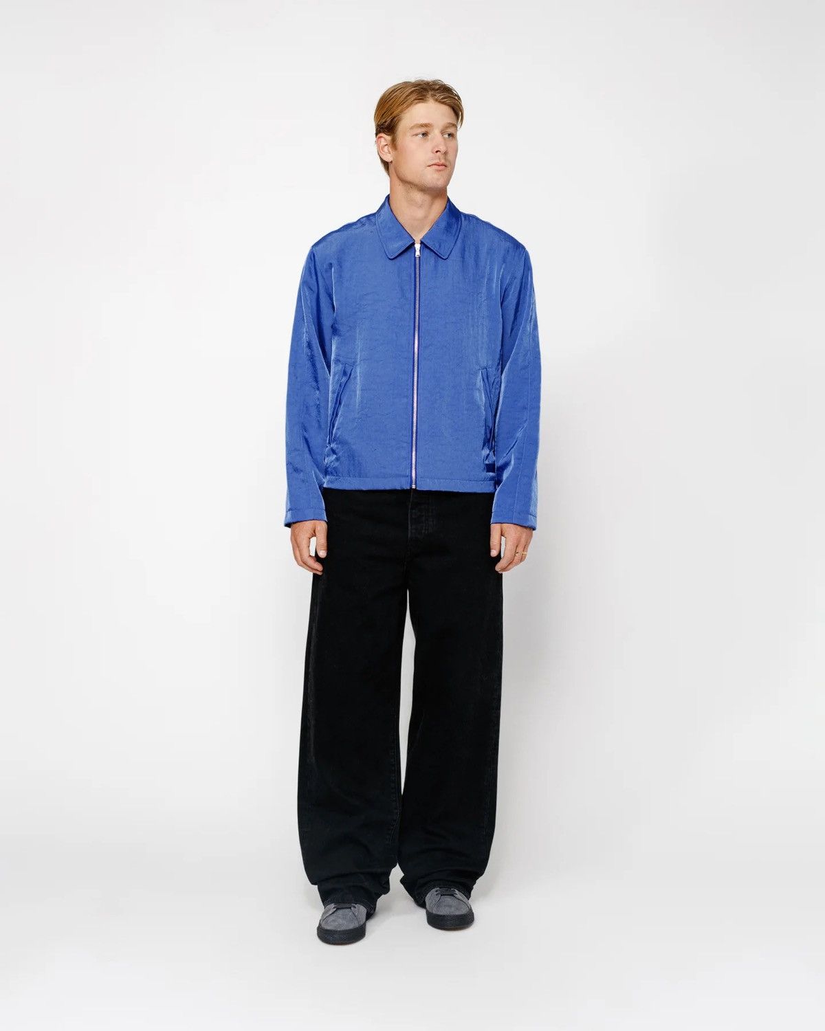 Stussy Classic fit club jacket- Royal blue Size US L / EU 52-54 / 3 - 1 Thumbnail