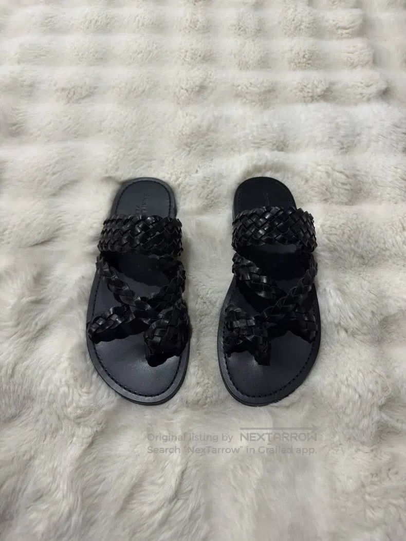 Saint Laurent Paris Saint Laurent Paris Woven Slippers Size US 7 / EU 40 - 1 Thumbnail
