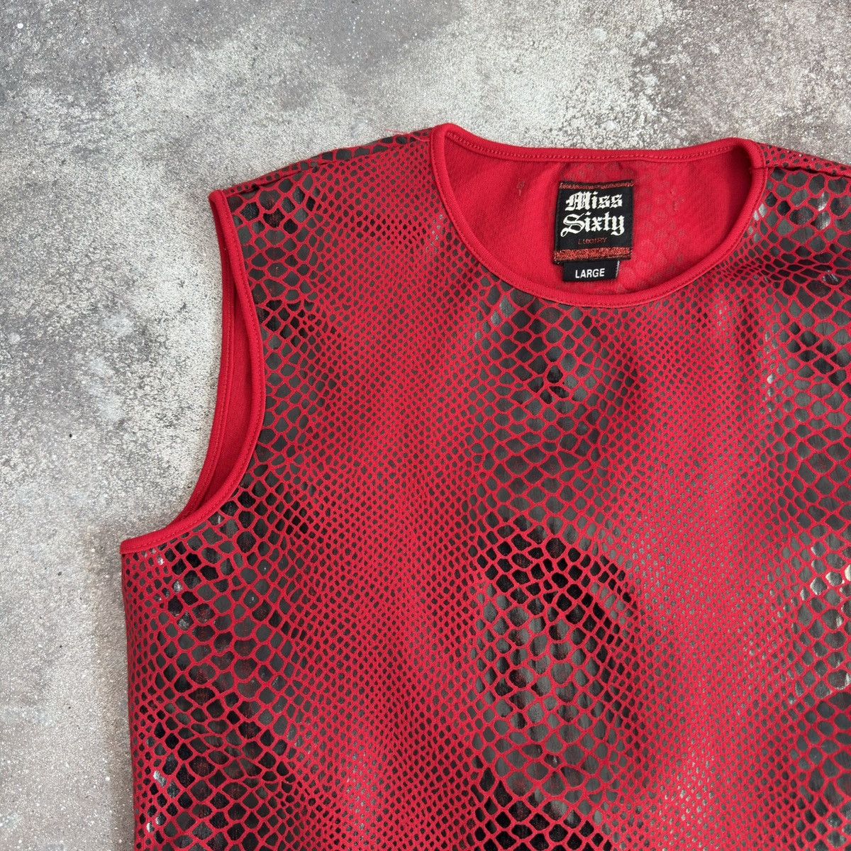 Miss Sixty × Vintage Miss Sixty Vintage Tank Top (Jean Paul Gaultier style) Size L / US 10 / IT 46 - 3 Thumbnail