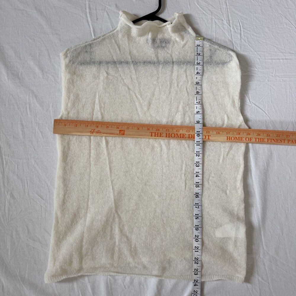 Weekend Max Mara Weekend Max Mara Alpaca Blend Sheer Knit Top Ivory XL Italy Size XL / US 12-14 / IT 48-50 - 6 Thumbnail