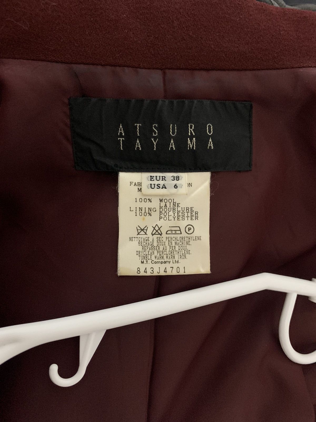 ATSURO TAYAMA × Japanese Brand × Vintage Atsuro Tayama Wool Long Blazer Jacket Made in Japan Size M / US 6-8 / IT 42-44 - 8 Thumbnail