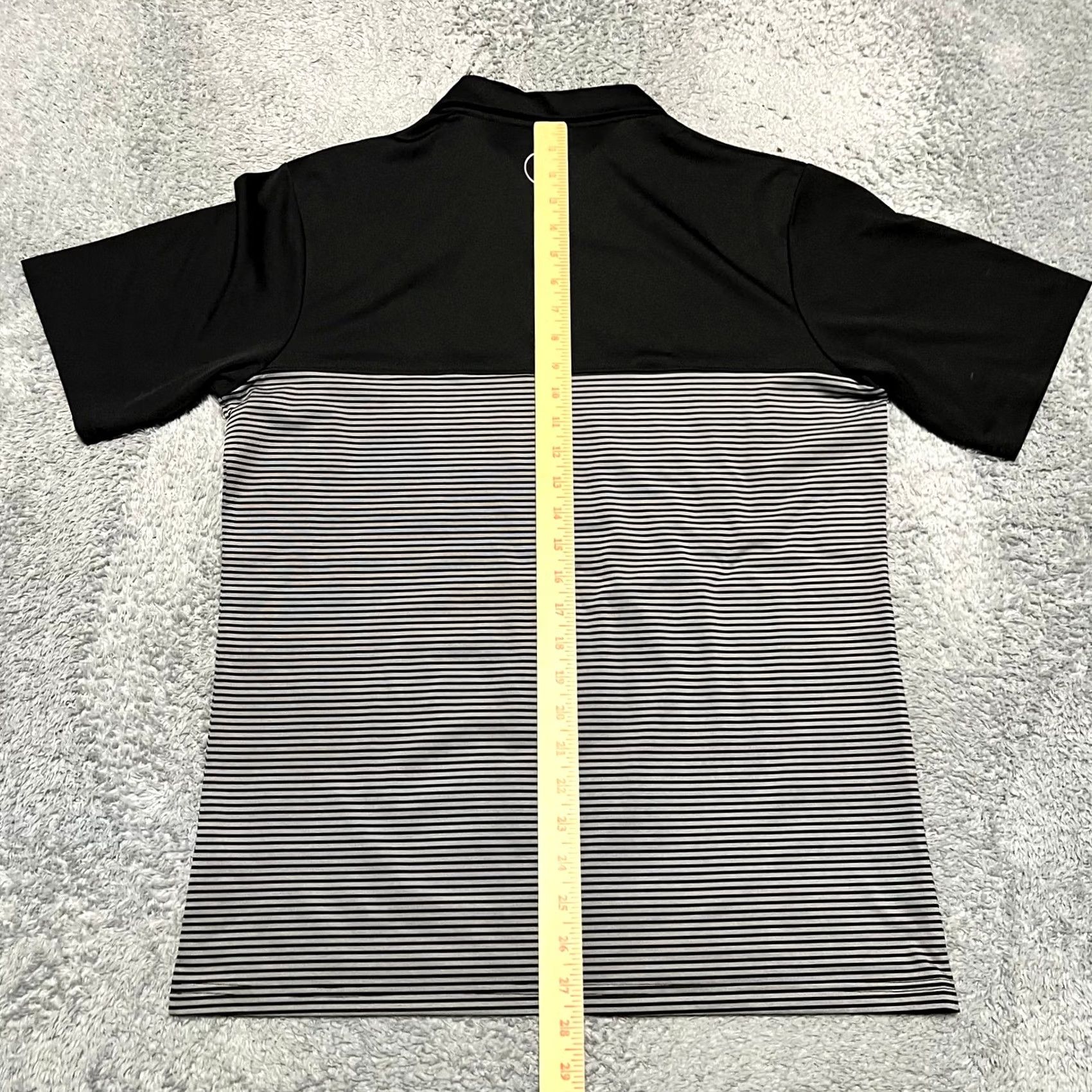 Vintage Swannies Polo Shirt Mens Medium Black Striped Performance Golf Shirt Mens M Black Gray Swannies Polo Shirt Size US M / EU 48-50 / 2 - 6 Thumbnail