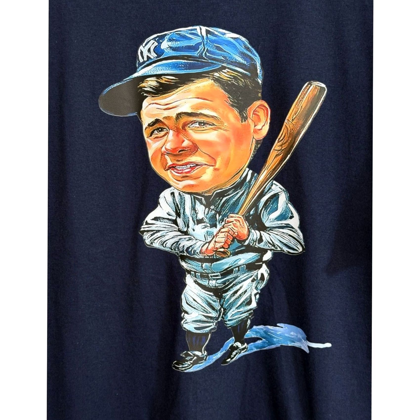 Vintage Babe Ruth Cartoon Caricature Yankees Shirt XL NEW Size US XL / EU 56 / 4 - 2 Thumbnail