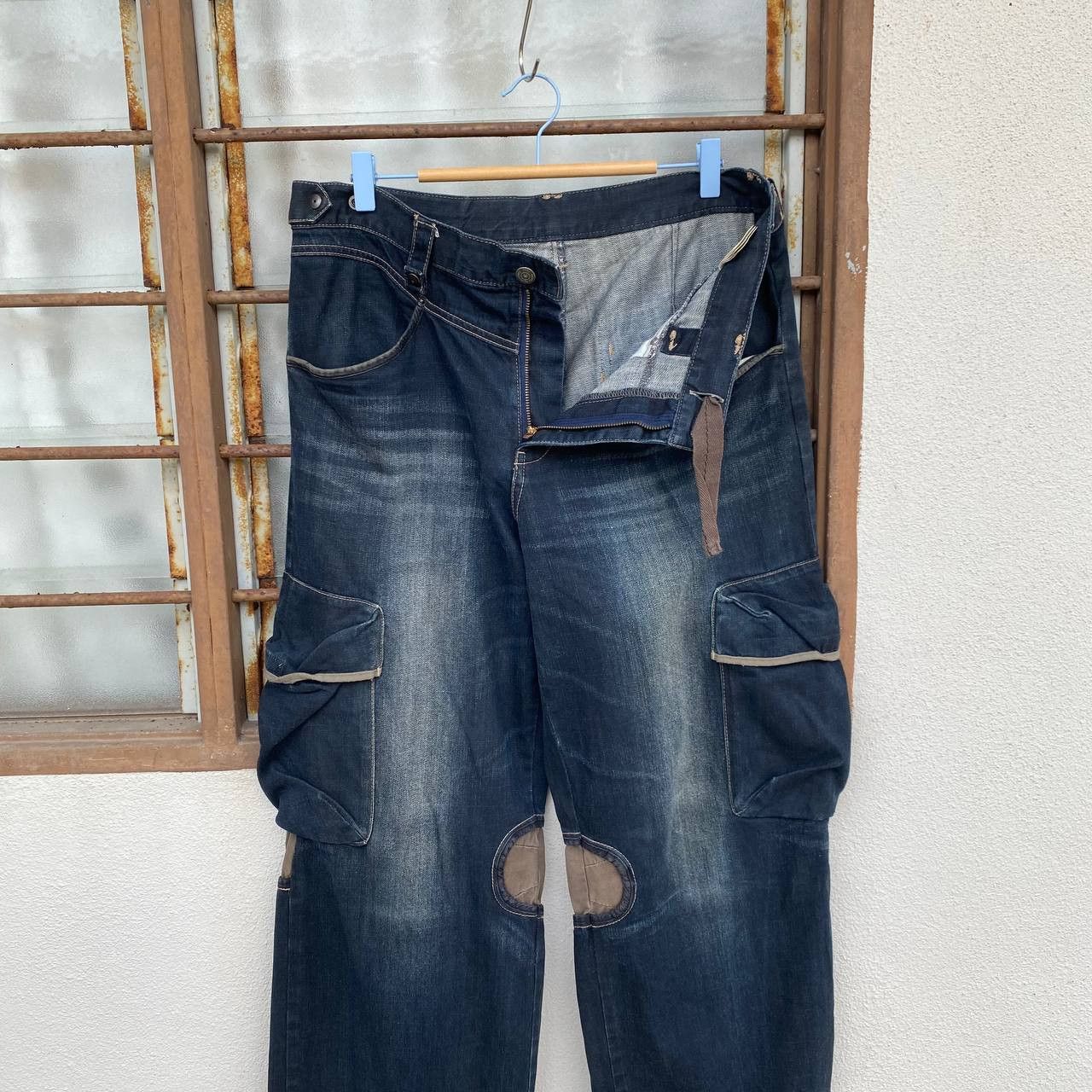 PPFM Rare Archival PPFM "Yellow Riot" Paratrooper Cargo Denim Size US 35 - 12 Thumbnail