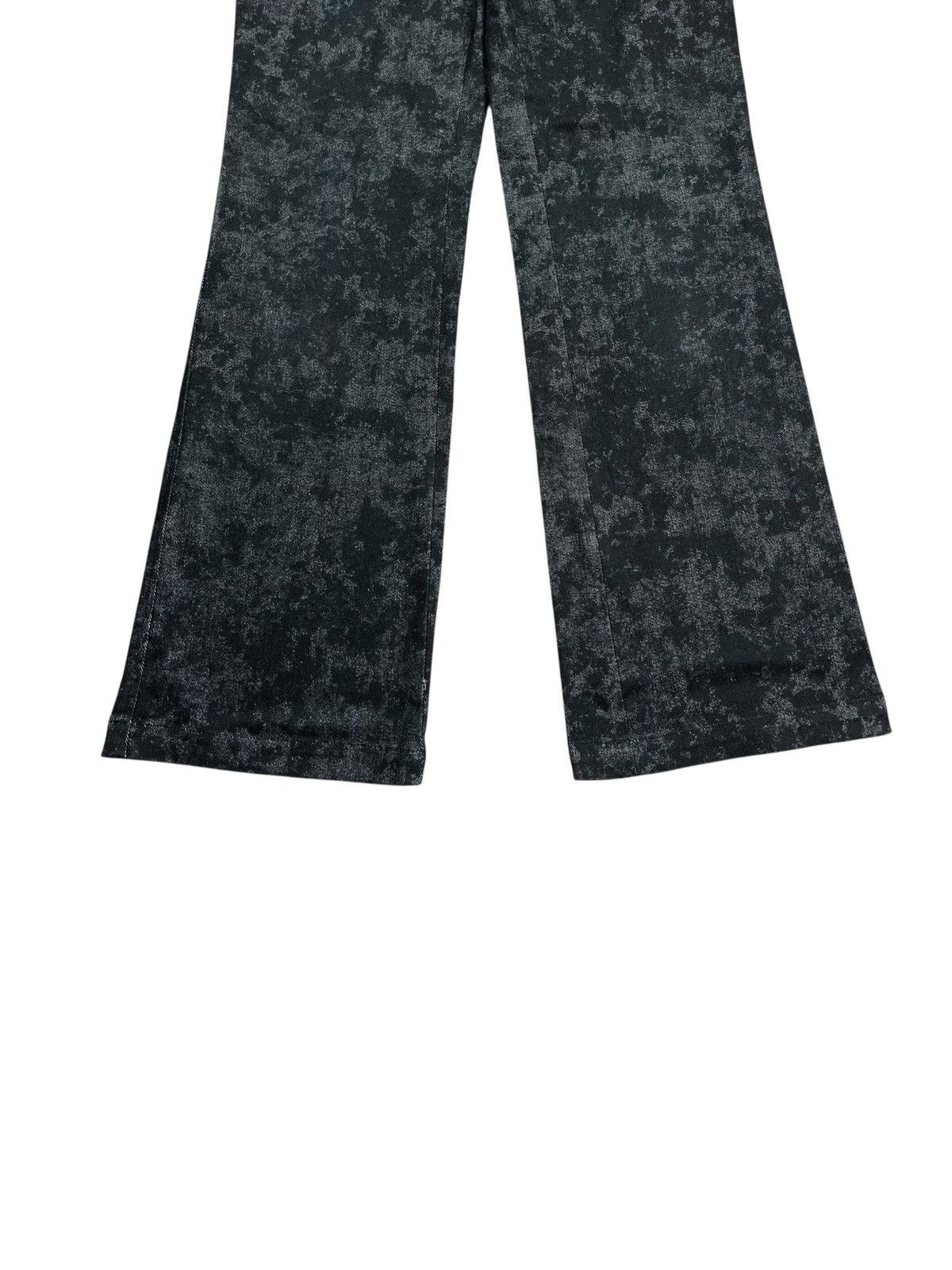 Tornado Mart 2000s Tornado Mart - Mud Wash Jacquard Flared Pants Size US 29 - 8 Thumbnail