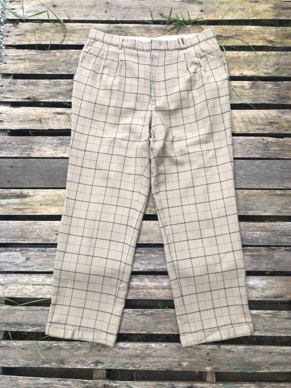 Vintage × Yves Saint Laurent Vintage YSL Yves Saint Laurent Wool Pants Size US 34 / EU 50 - 1 Thumbnail