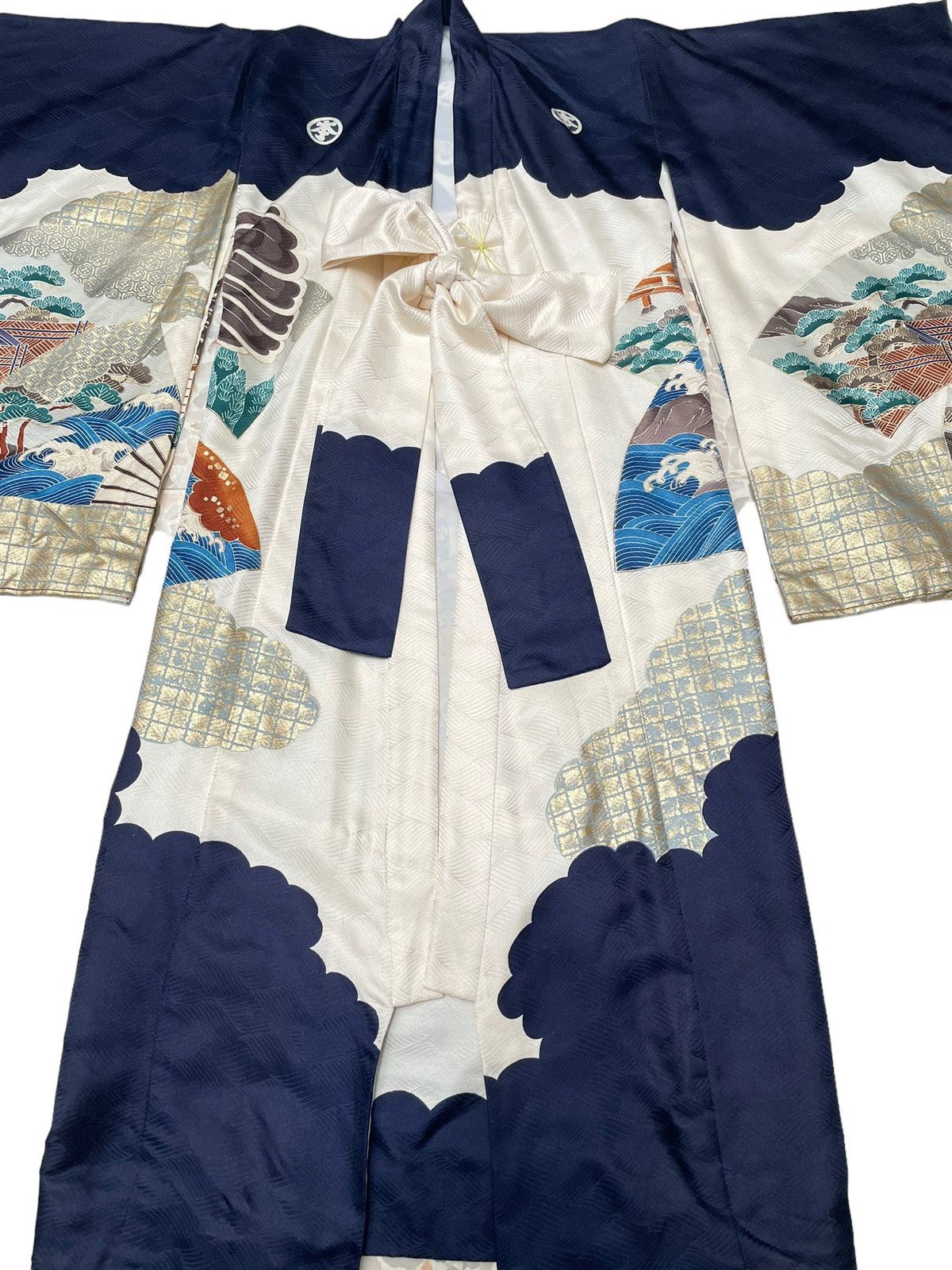 Japanese Brand × Vintage Vintage Japanese Brand Kimono Full Print 1990s Size XS / US 0-2 / IT 36-38 - 3 Thumbnail