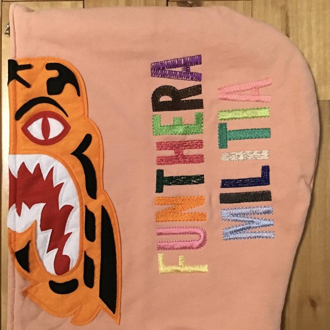Bape BAPE Tiger full zip hoodie salmon pink a bathing ape Size US XL / EU 56 / 4 - 5 Thumbnail