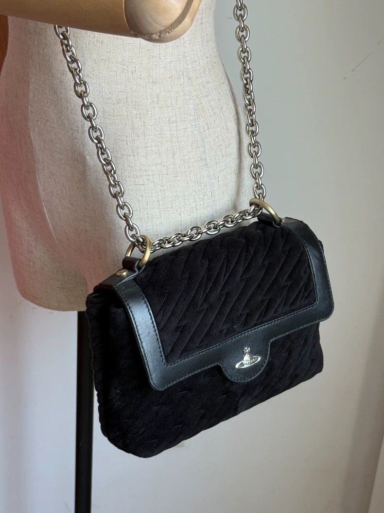 Vivienne Westwood Vivienne Westwood Saturn black velvet lightning flip cover Size ONE SIZE - 5 Thumbnail