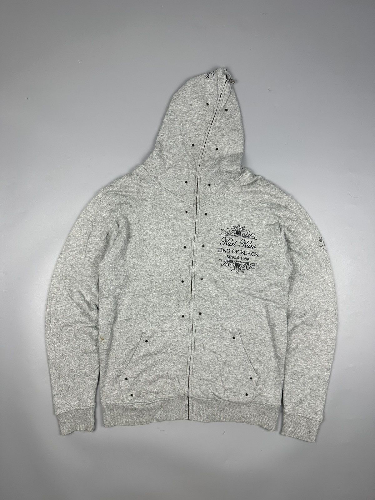 Karl Kani Karl Kani King Of Black Diamond Full Zipper Hoodie Size US L / EU 52-54 / 3 - 2 Thumbnail