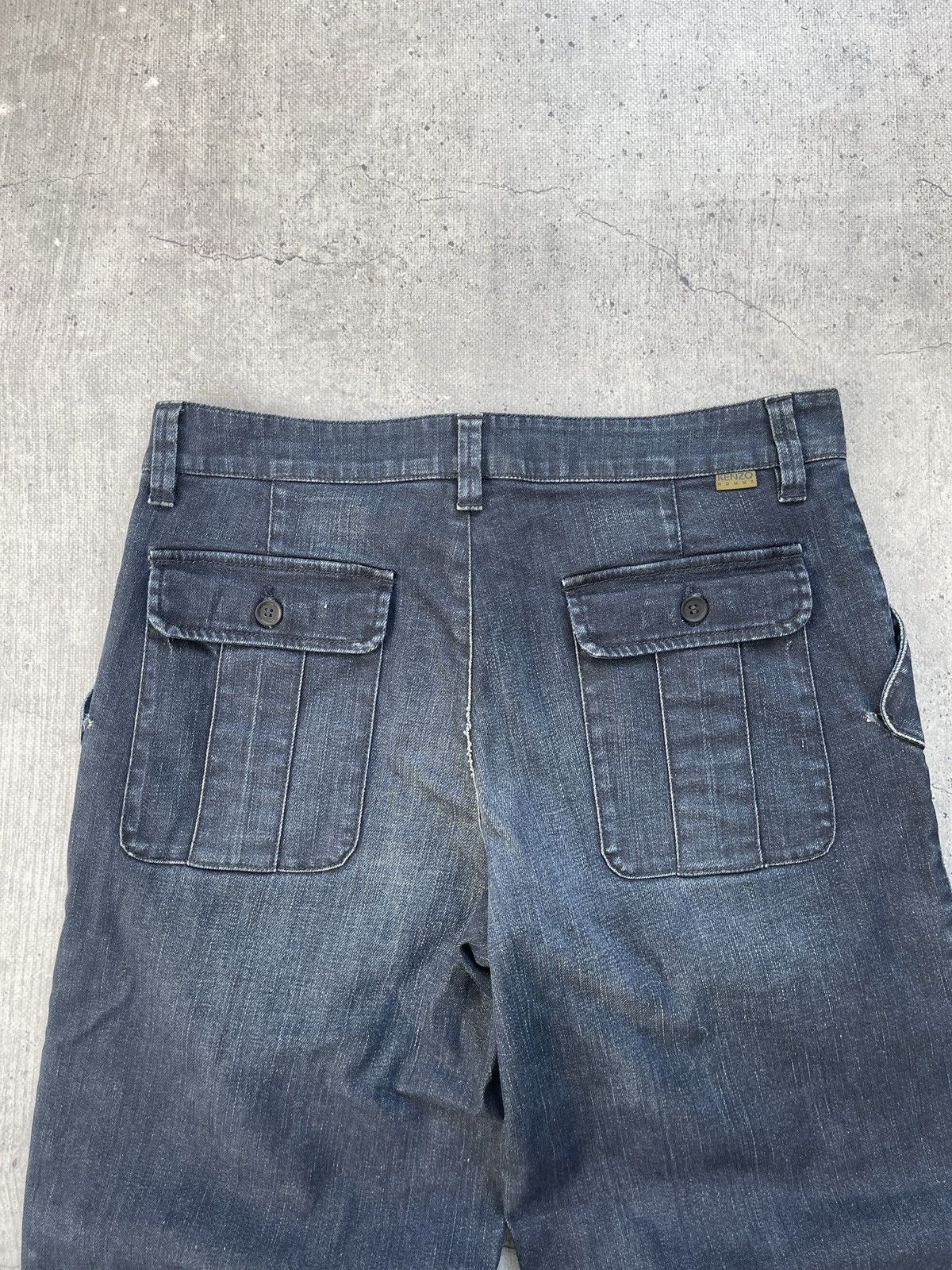 Kenzo × Vintage vintage kenzo jeans nice design distressed denim Size US 33 - 3 Thumbnail