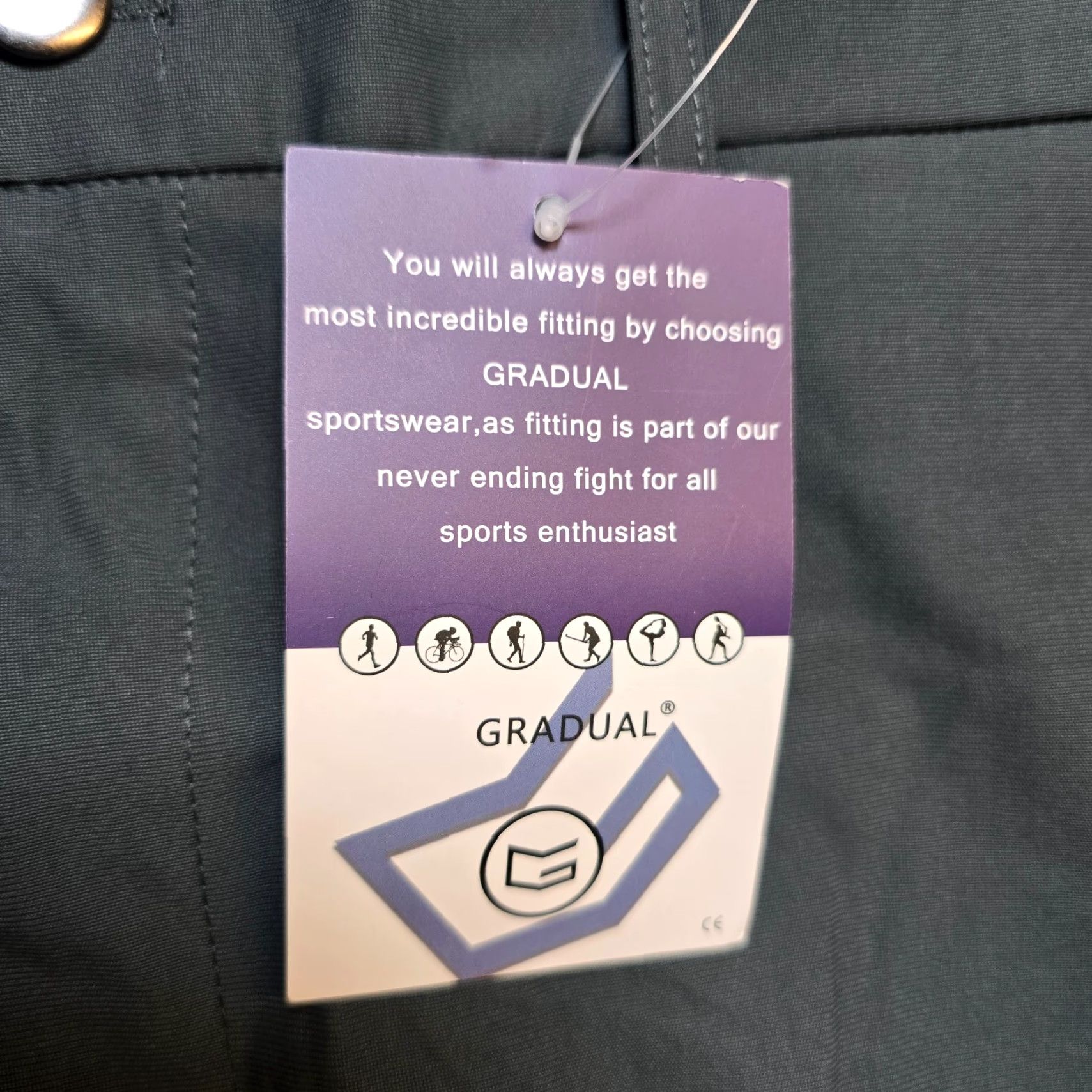 Vintage **Gradual Mens Gray Athletic Pants Size 32 Straight Leg Pockets** User: Gradual Mens Gray Athletic Pants Size 32 Straight Leg Pockets Size US 32 / EU 48 - 5 Thumbnail