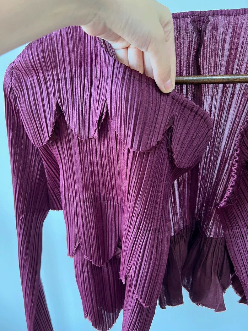 Issey Miyake issey miyake size:3 Petal-pleated cardigan Size XXS / US 00 / IT 34 - 6 Thumbnail