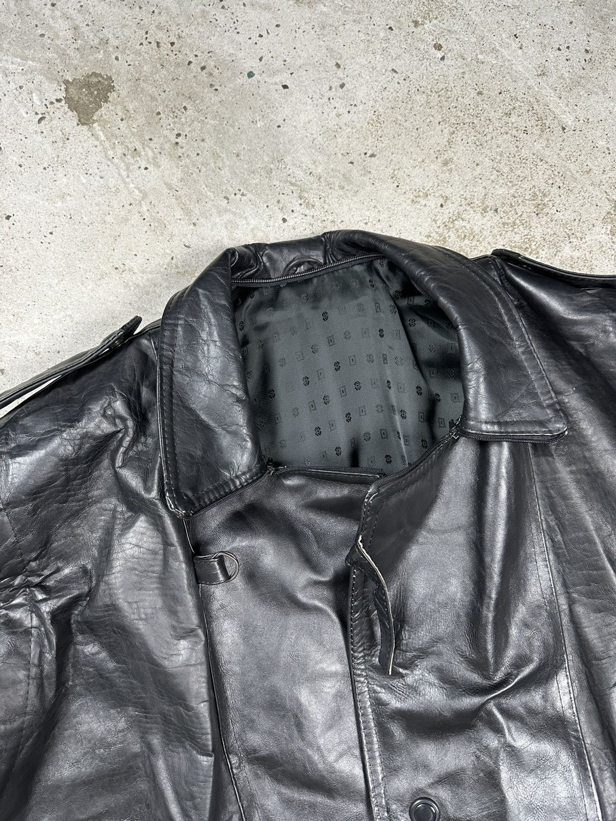 Vintage Vintage 90s Black Leather Utility Ramones Moto Bomber Jacket Size US XXL / EU 58 / 5 - 7 Thumbnail