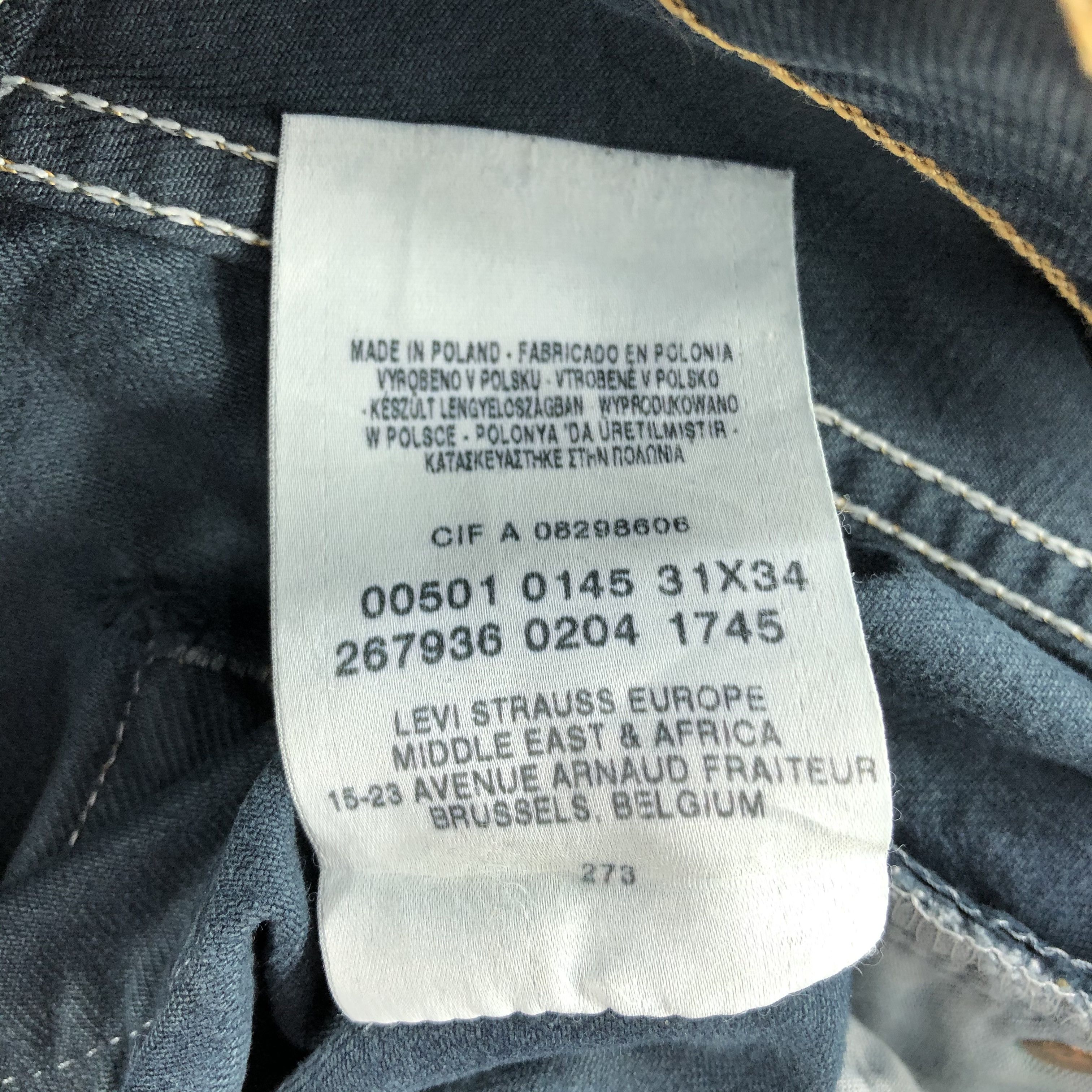 Levi's × Vintage Vintage 90s Levis 501 Jeans-JM2310 Size US 32 / EU 48 - 14 Thumbnail