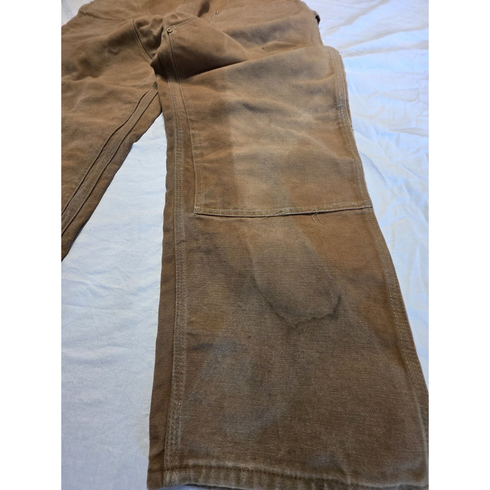 Carhartt Carhartt Double Knees Men's Size 38x28 Tan Faded Pants Size US 38 / EU 54 - 2 Thumbnail