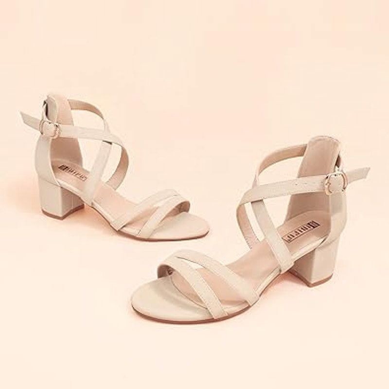 Other idifu Womens 9.5 Pink Tan Open Toe Block Heel Sandals Size US 9.5 / IT 39.5 - 3 Thumbnail