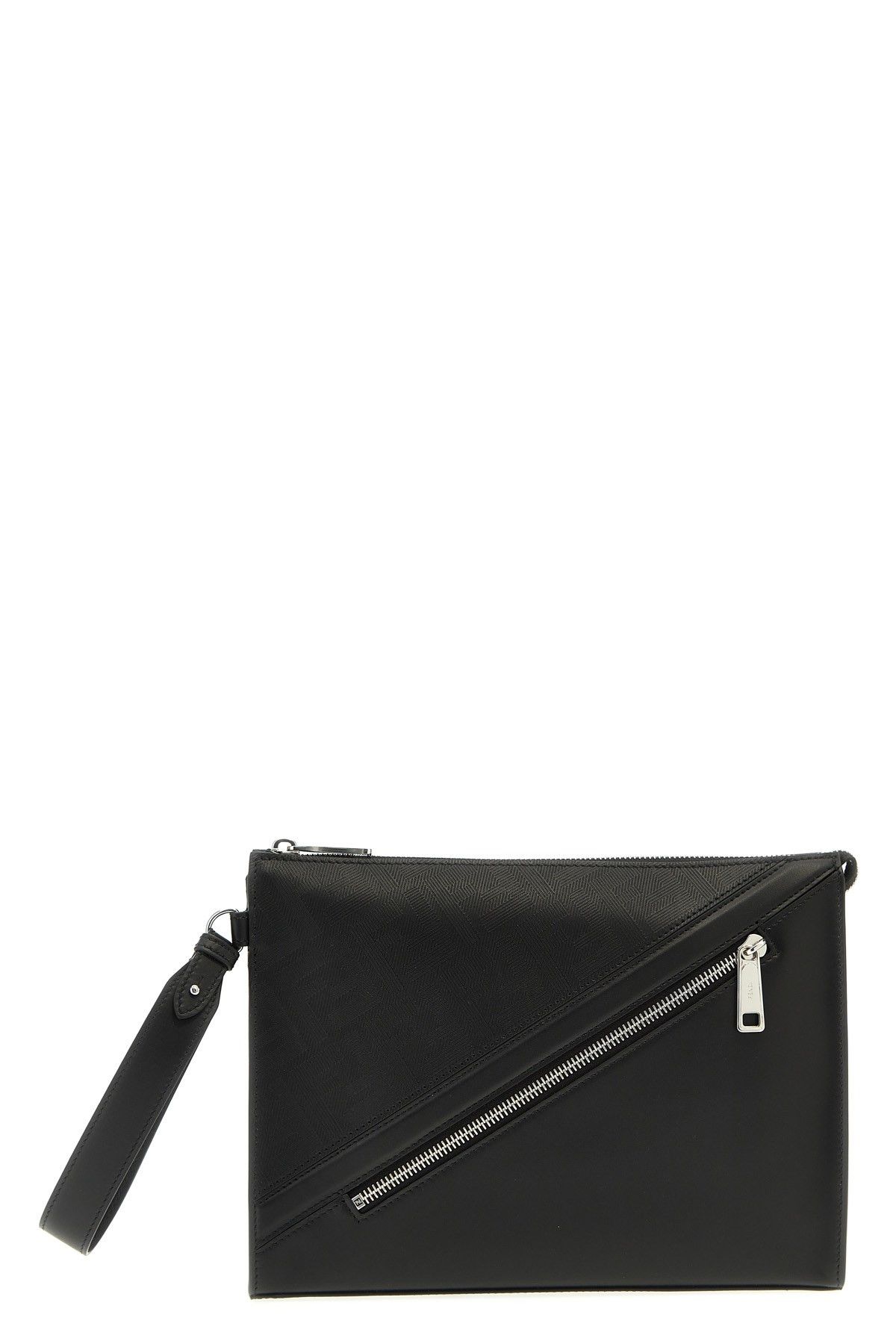 image of 'Fendi Shadow Diagonal' Clutch in Black, Men's