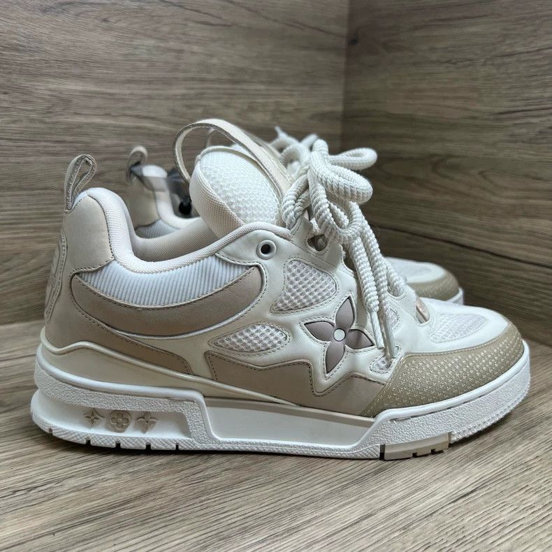 Louis Vuitton Louis Vuitton Skate White and Grey Bread Board Shoes Size US 8.5 / EU 41-42 - 3 Thumbnail
