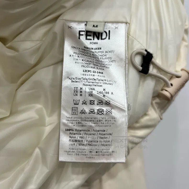 Fendi Fendi Beige hooded down jacket Size M / US 6-8 / IT 42-44 - 5 Thumbnail