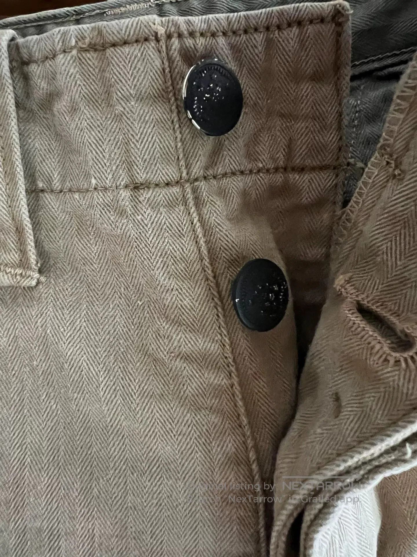 FREEBIRD vintage khaki military style pants. Size US 32 / EU 48 - 5 Thumbnail