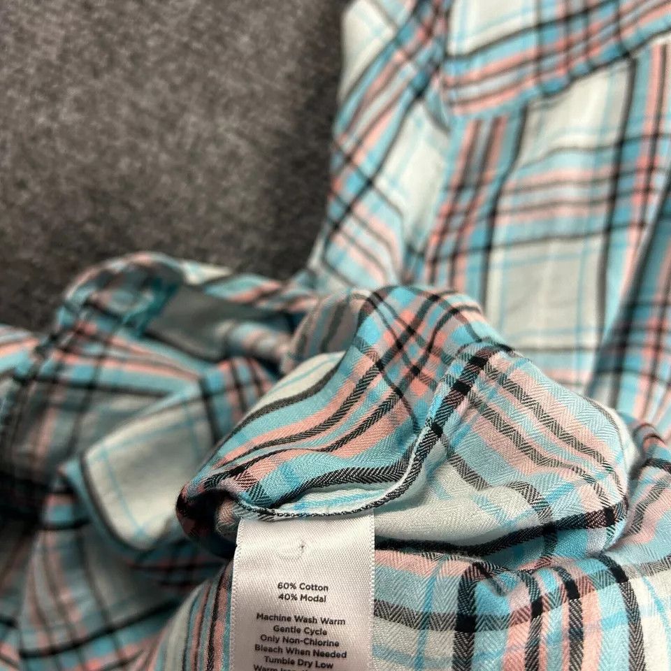 Talbots Talbots Top Womens Large Plaid Double Pockets Shirt Size L / US 10 / IT 46 - 6 Thumbnail