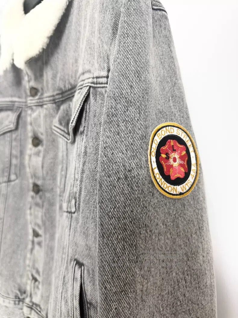 Saint Laurent Paris Saint Laurent Paris Grey Washed Sheepskin Denim Jacket i Size US L / EU 52-54 / 3 - 3 Thumbnail