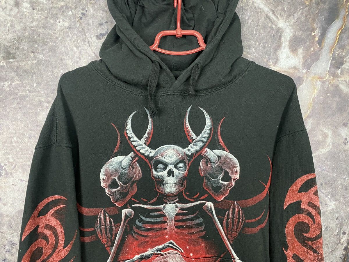 Band Tees Men’s Spiral Skeleton Hoodie Rare Vintage Size Large Size US M / EU 48-50 / 2 - 2 Thumbnail