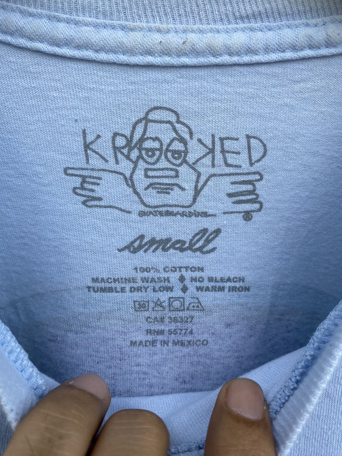Krooked Krooked Skateboarding Graphic & Logo Font Design Tshirt Size US S / EU 44-46 / 1 - 9 Thumbnail