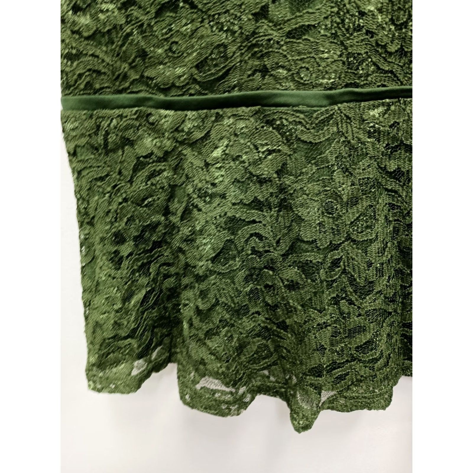 Vintage Jessica London Top Size 22 Green Lace Peplum Romantic Garden Fairy Womens Size 3XL / US 20-22 - 3 Thumbnail