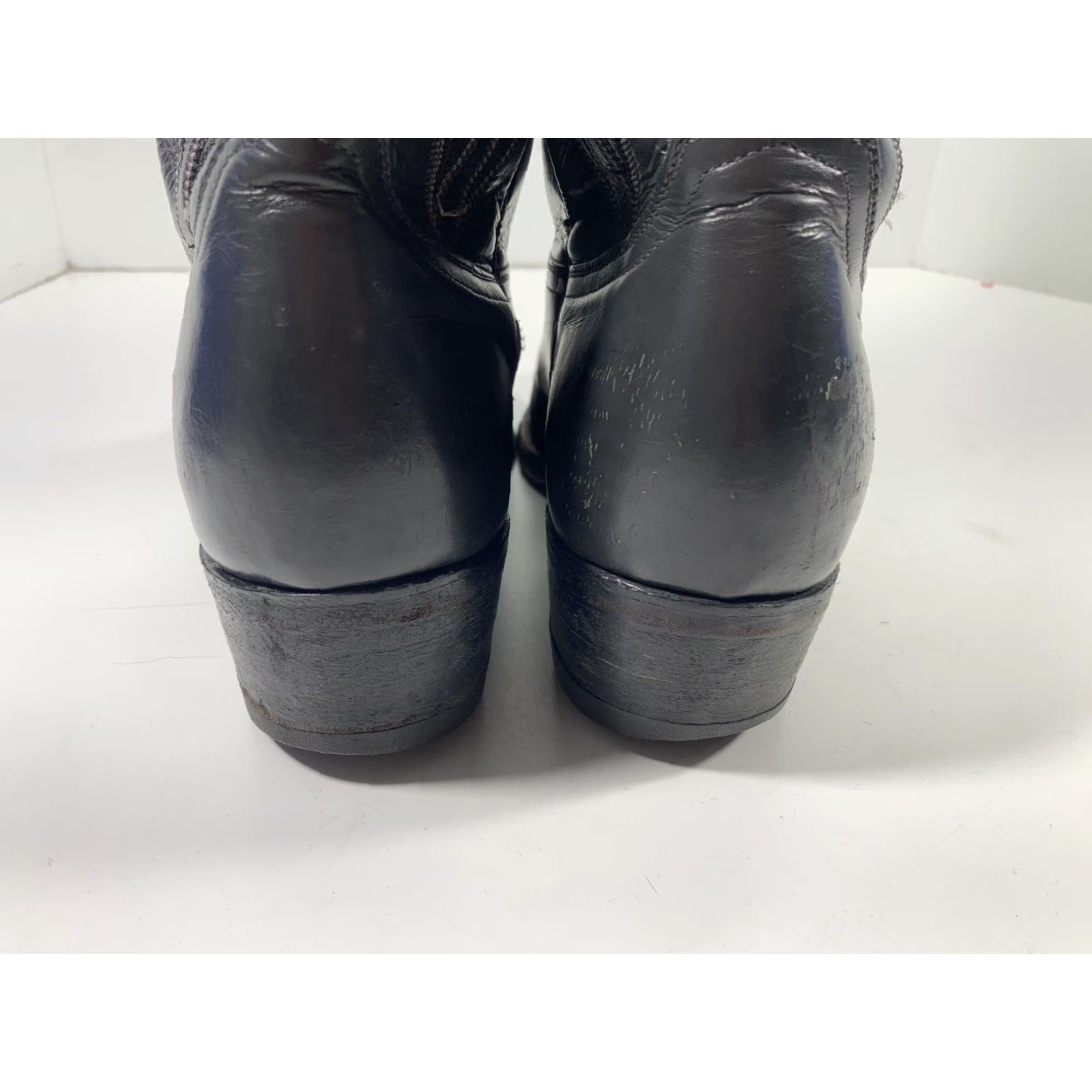 Justin Boots VINTAGE Justin Diamond J Boots Men Sz 10 D Gray Leather Round Toe Western Rodeo Mens Boots Size US 10 / EU 43 - 6 Thumbnail