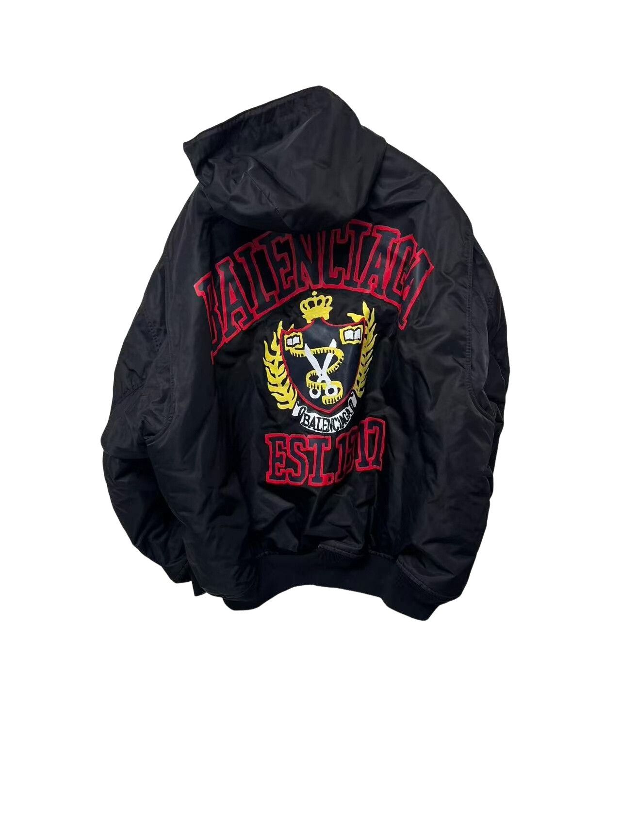 Balenciaga Balenciaga Crest Logo Bomber Jacket Size 1 Size US S / EU 44-46 / 1 - 1 Thumbnail