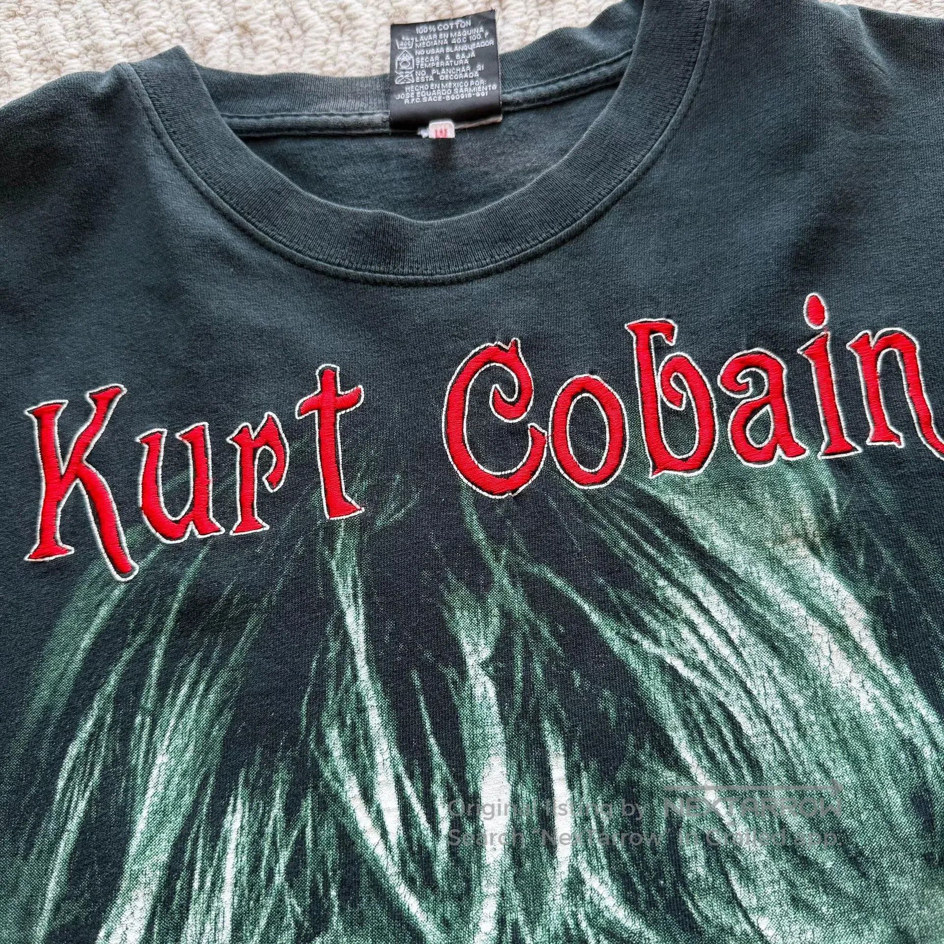 Vintage Vintage 00s Kurt Cobain Bootleg Nirvana Tee. Size US M / EU 48-50 / 2 - 6 Thumbnail