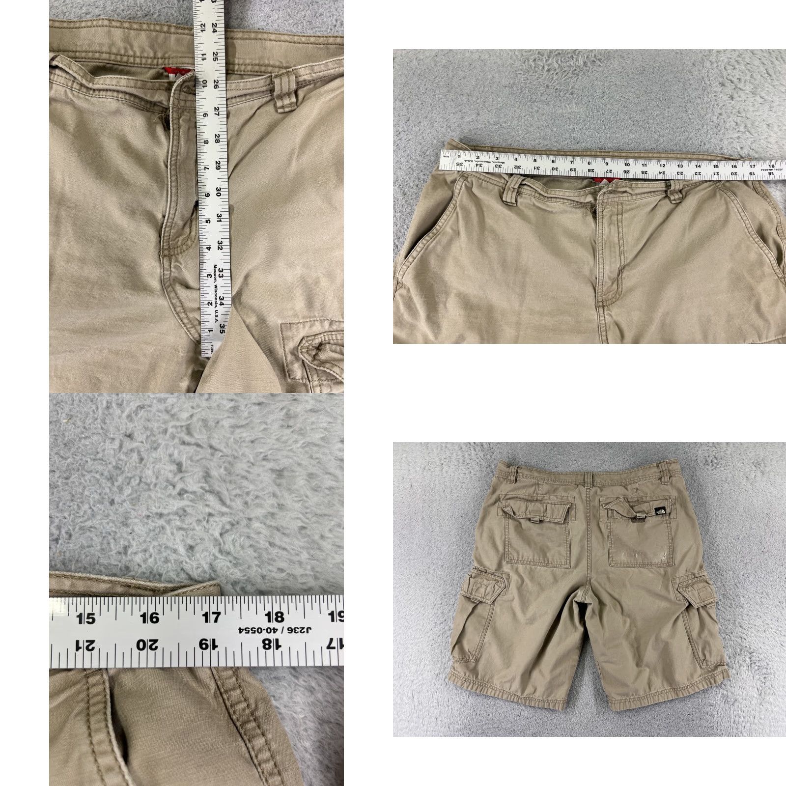 The North Face The North Face Shorts Mens 36 Beige 100% Cotton Cargo Hiking Camping READ Size US 36 / EU 52 - 9 Thumbnail