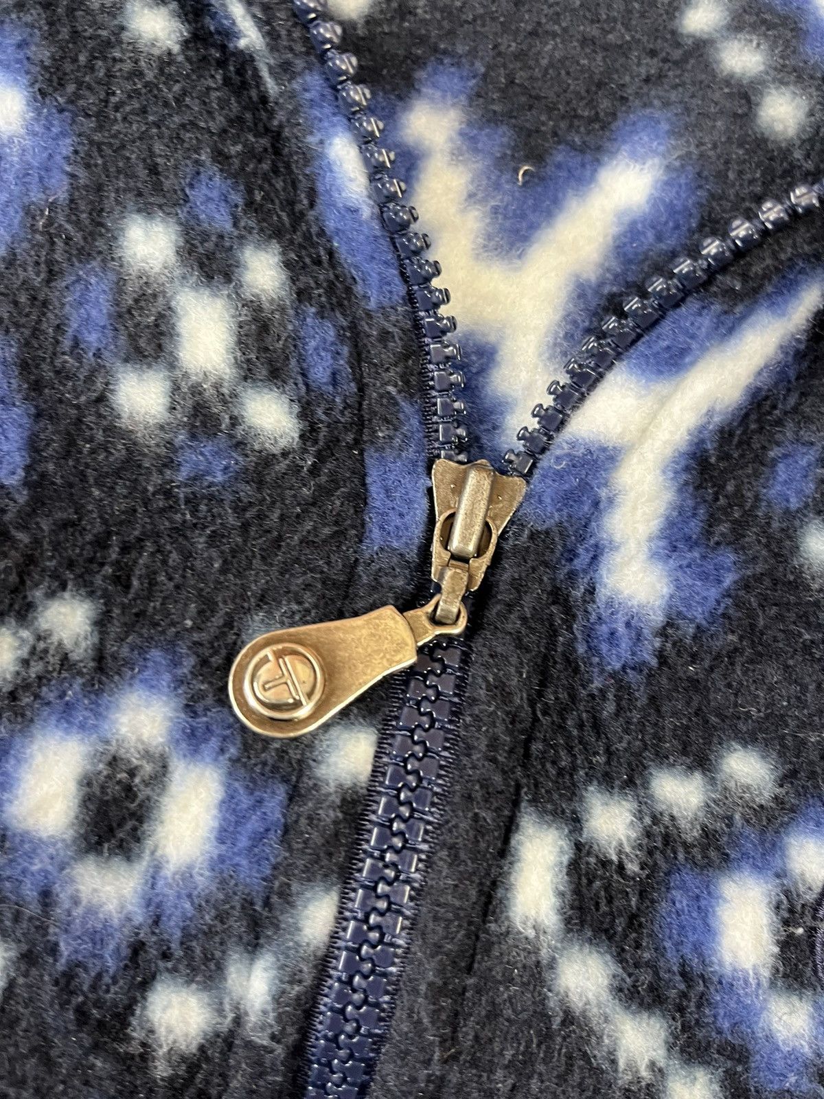 Sergio Tacchini × Vintage Sergio Tacchini Multicolour Fleece Sweater Size US L / EU 52-54 / 3 - 4 Thumbnail