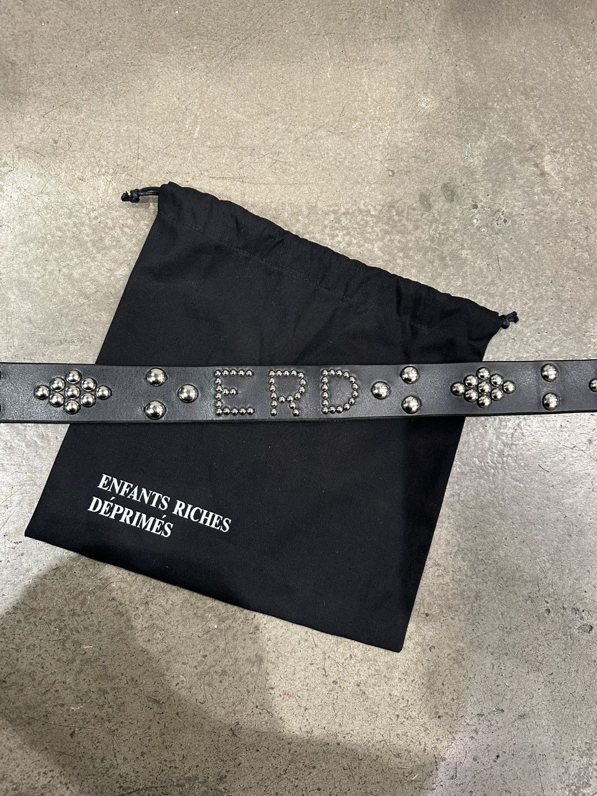 Enfants Riches Deprimes ENFANTS RICHES DEPRIMES - Stud Belt Black Size 36 - 5 Thumbnail