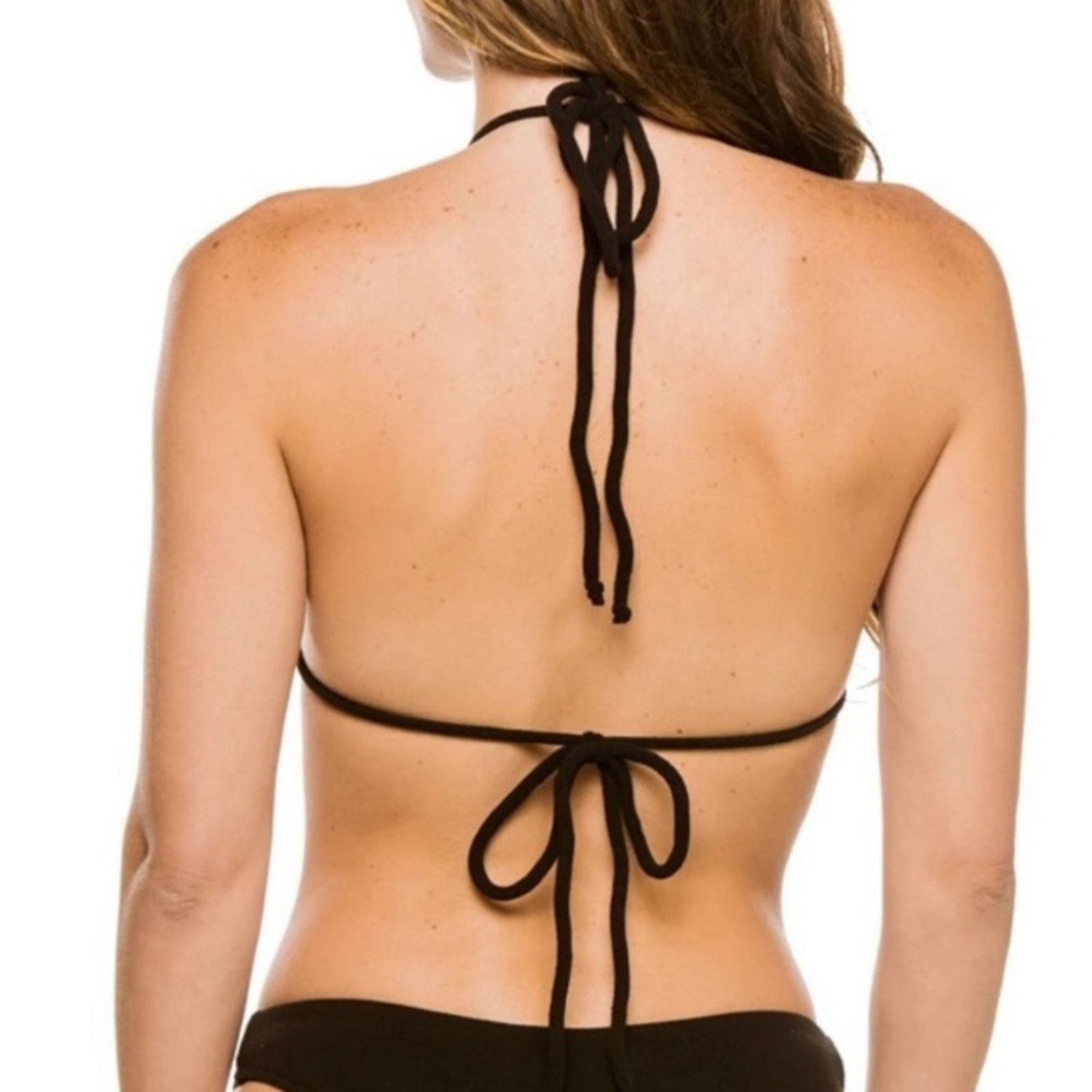 Frankie Shop NEW Frankie's Bikinis Eliza Terry Bikini Top Blk XS NWT Size XS / US 0-2 / IT 36-38 - 10 Thumbnail