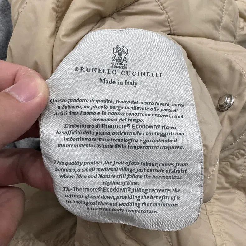 Brunello Cucinelli Brunello Cucinelli Gray Diamond Pattern Wool Double Sided Size US S / EU 44-46 / 1 - 4 Thumbnail