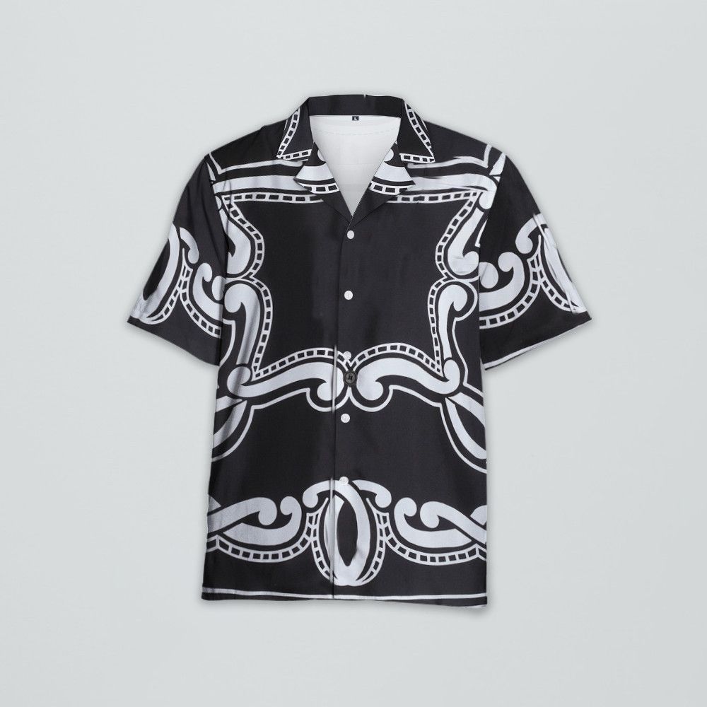 Designer Men’s Bandanna-Print Shirt – Heritage Pattern Size US M / EU 48-50 / 2 - 3 Thumbnail