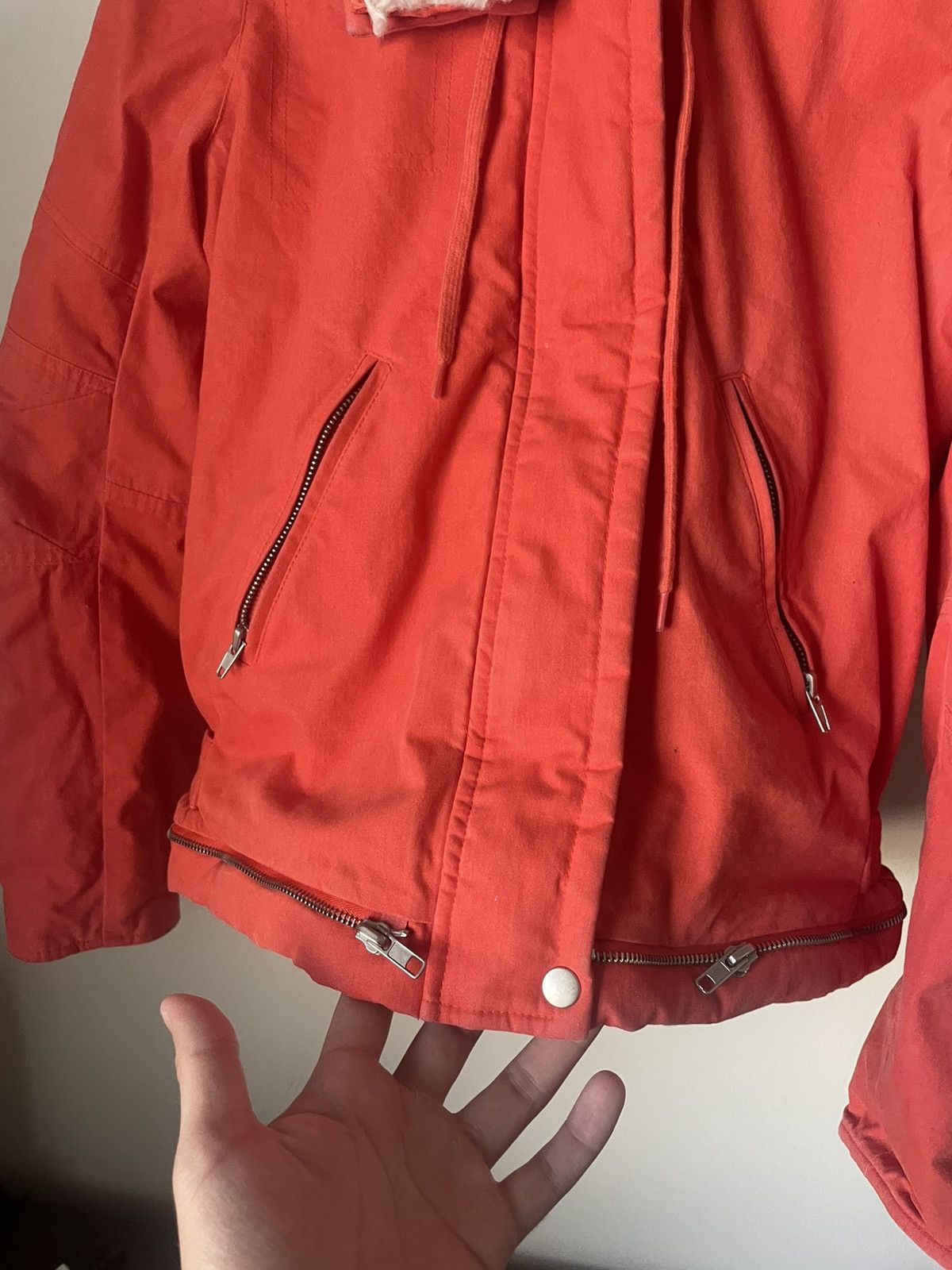 Juicy Couture Women’s Juicy Couture Y2K Orange Bomber Jacket Faux Fur Size S / US 4 / IT 40 - 4 Thumbnail